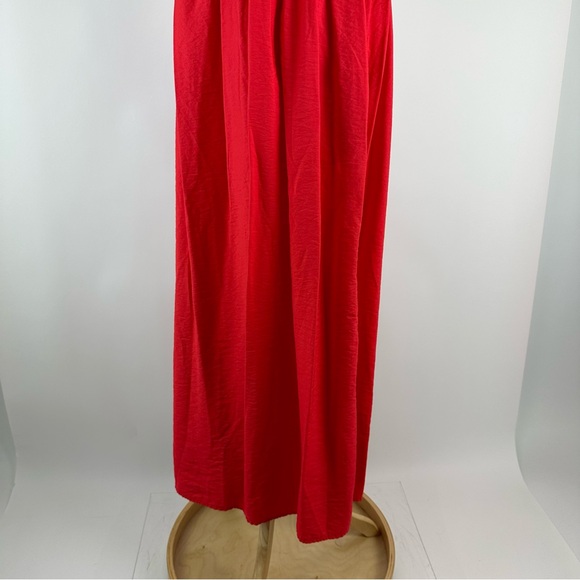 A New Day Red Smocked Maxi Dress Size Medium - Picture 9 of 13